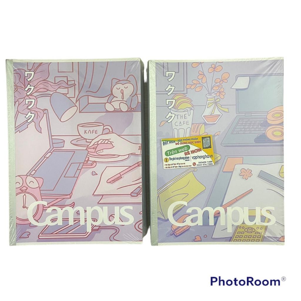 Lốc 5 Vở Campus STUDY WITH ME 2 120 trang dòng kẻ ngang