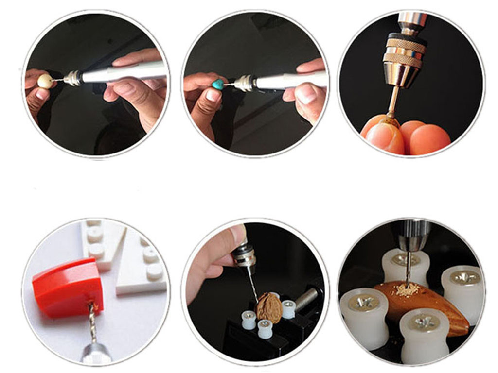 Bầu kẹp 0.3-3.4mm chuôi tròn 2.35mm cho máy đa năng
