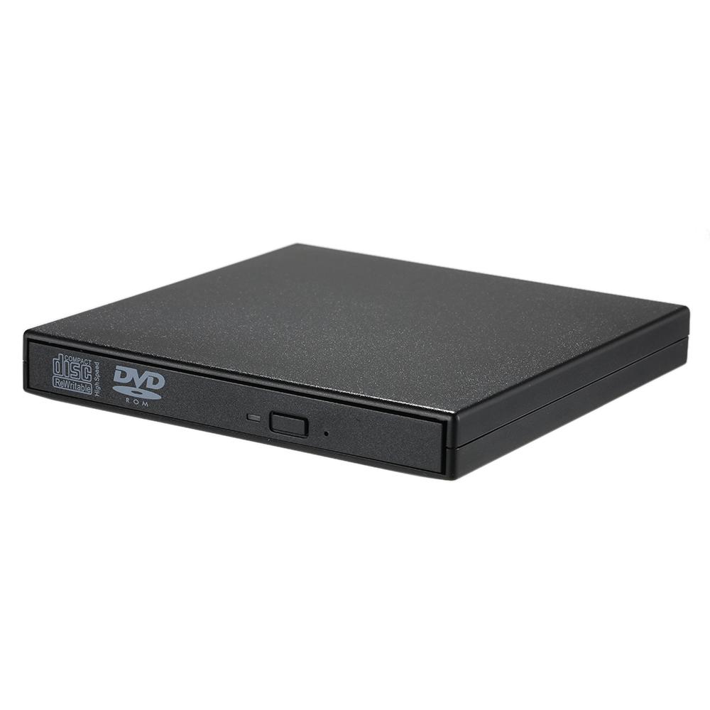 USB 2.0 Portable Slim External DVD/CD-RW Optical Disc Drive Reader Writer Player with Combo CD-RW Burner for MacBook/Air/Pro Laptop PC Desktop