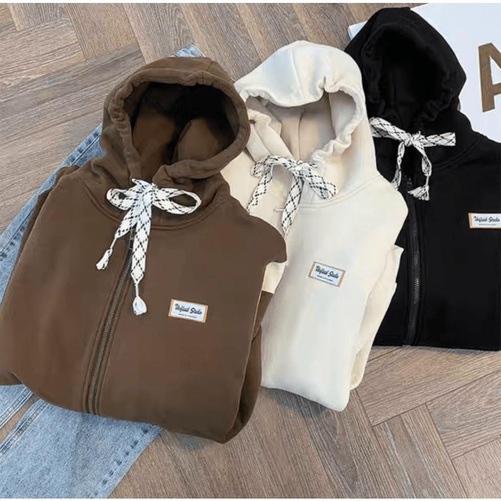 (HCM) ÁO KHOÁC NỈ FORM RỘNG - CỔ TRÙM ĐẦU THỜI TRANG THU ĐÔNG PHONG CÁCH MỚI CHO CÁC BẠN TRẺ UT06 BBB FASHION SHOP