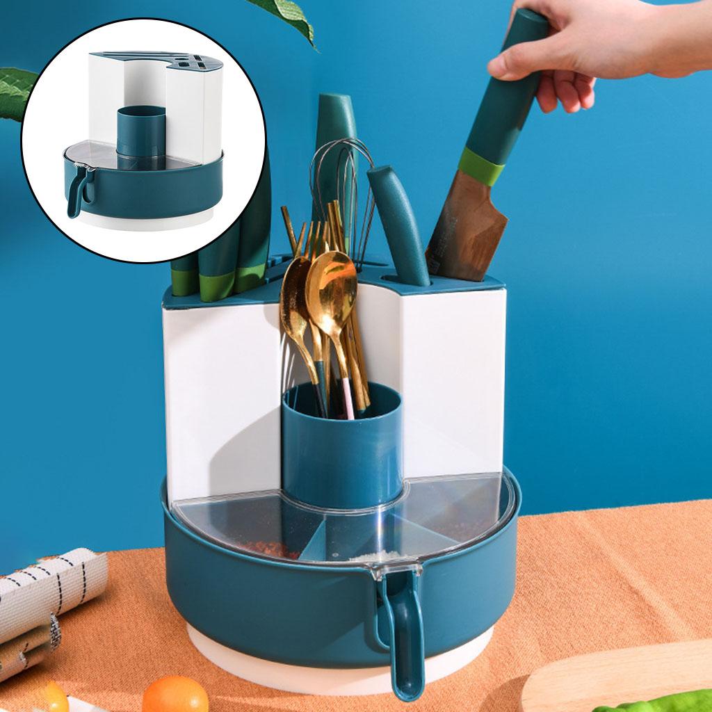 Storage Rack Knives Rotatable Multifunction for Spoon Kitchen Accessories