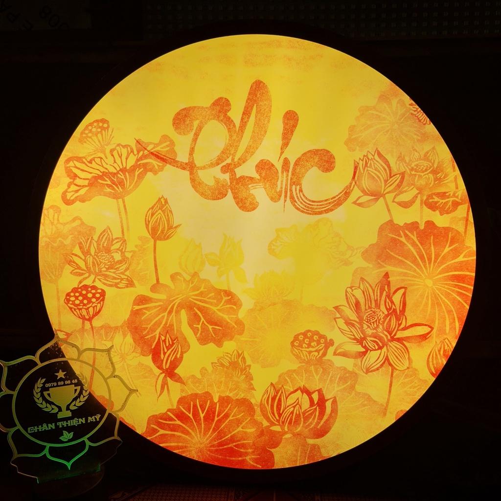 Đèn hào quang Trúc Chỉ in thờ gia tiên_HQTC2