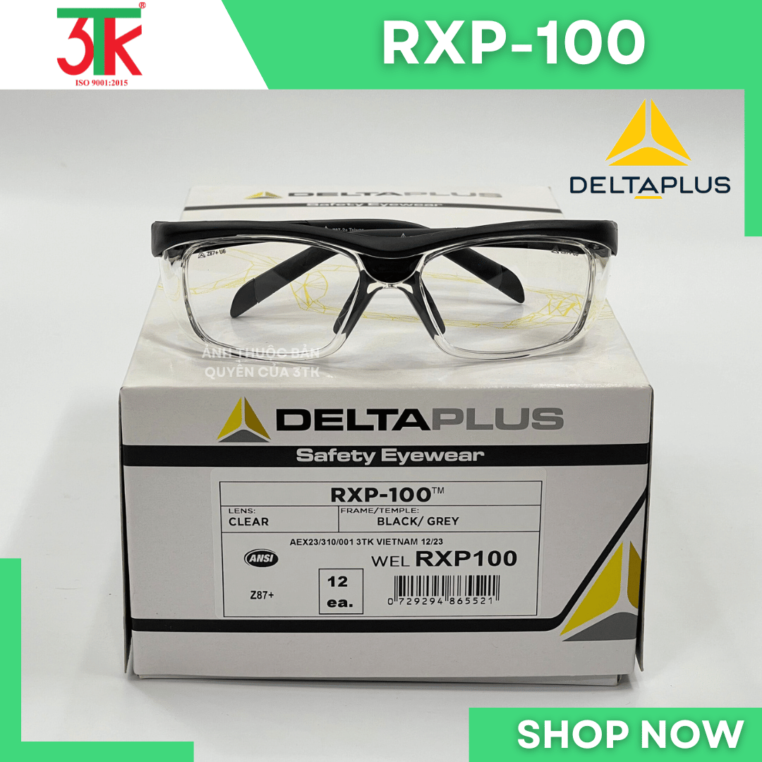Kính bảo hộ ELVEX RXP – 100 Delta Plus kính chống bụi, chống tia uv , chống đọng sương