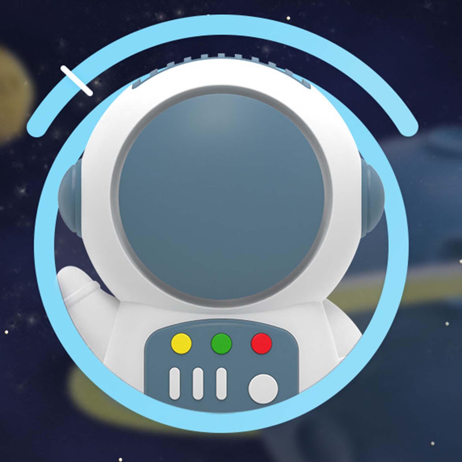 Astronaut Handheld Fan with Wrist Strap Battery Powered Rechargeable