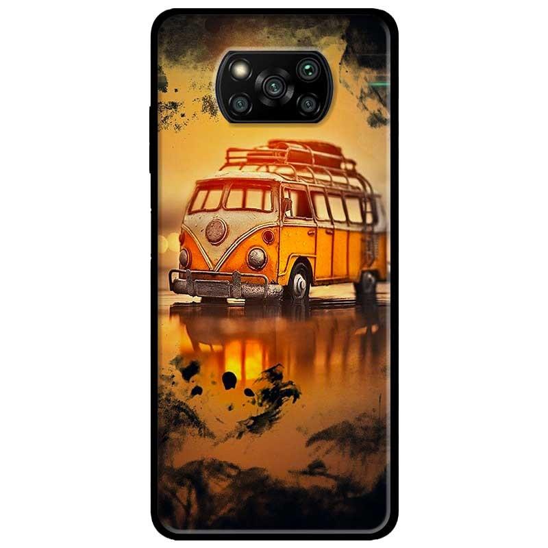Ốp lưng dành cho Xiaomi Poco X3 mẫu Xe Hoàng Hôn