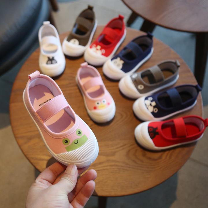 Giày búp bê vải cho bé gái 2- 13 tuổi phong cách Hàn Quốc G06