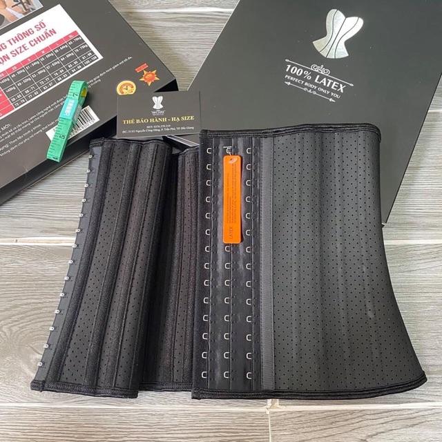 Gen Nịt Bụng Latex Thông Hơi Nhập Khẩu Hy Lạp - Cao su hạt mật độ thấp 25 xương siêu đàn hồi - Tặng Thước Dây