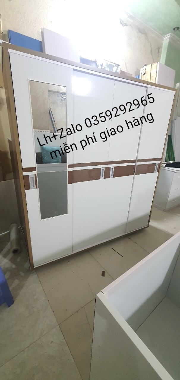 Tủ nhựa đài Loan 4 cánh cửa lùa