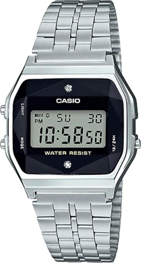 Đồng hồ unisex dây kim loại Casio A159WAD-1DF