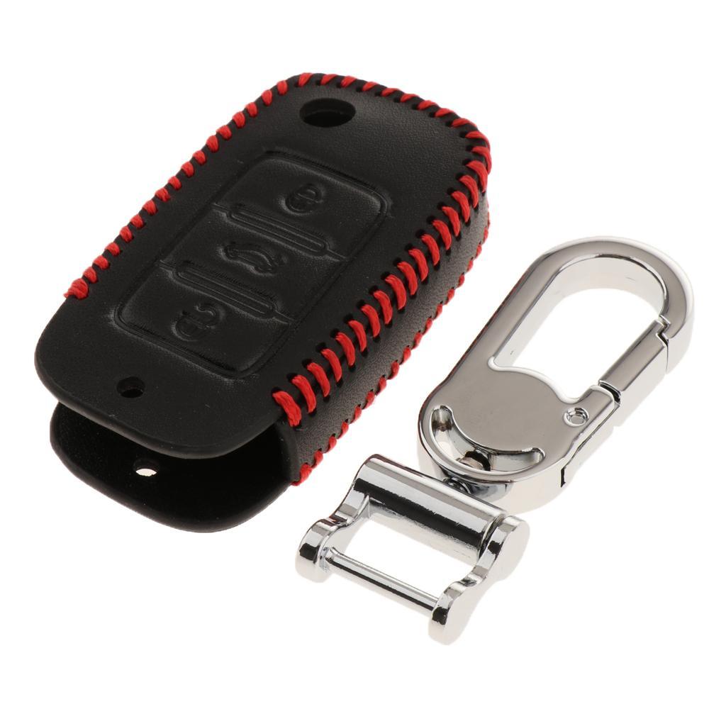 Buttons Remote Key Chain Cover Case Fob with Keychain For