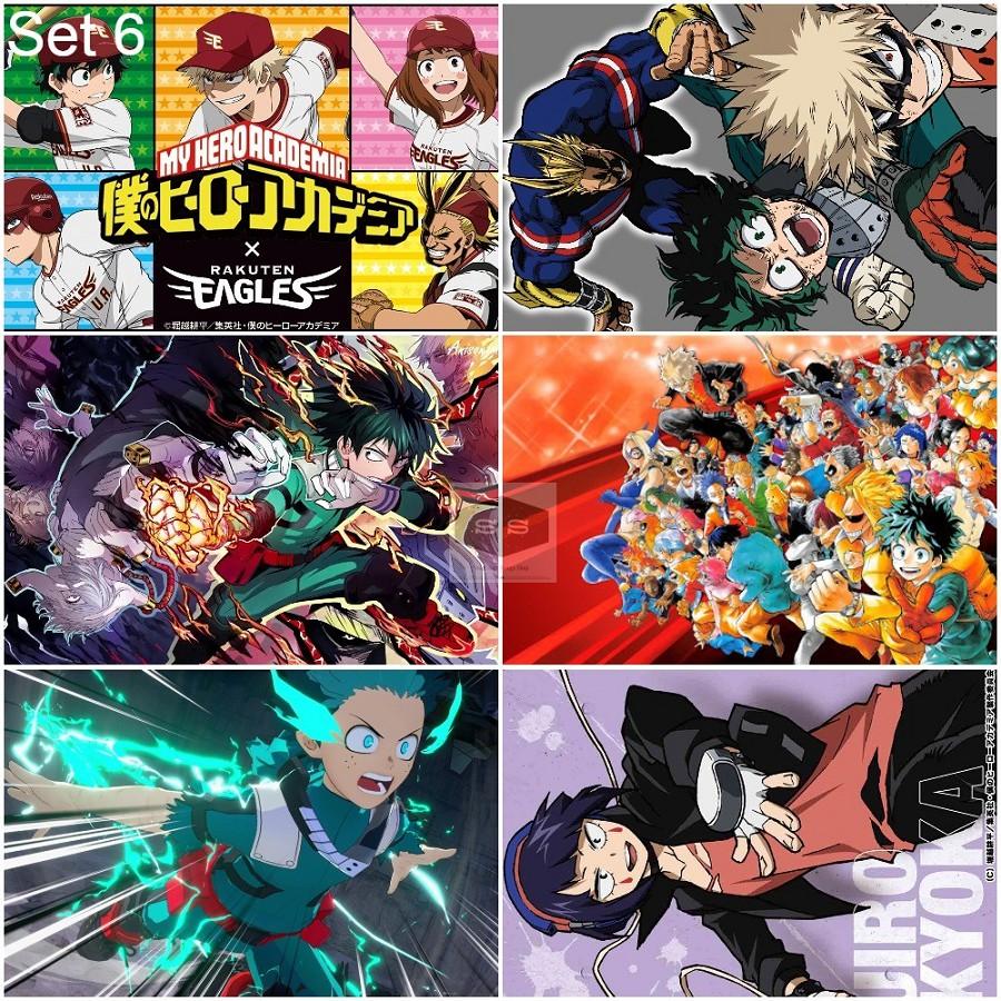 Bộ 6 Áp phích - Poster Anime Boku No Hero Academia - Học Viện Anh Hùng (bóc dán) - A3,A4,A5