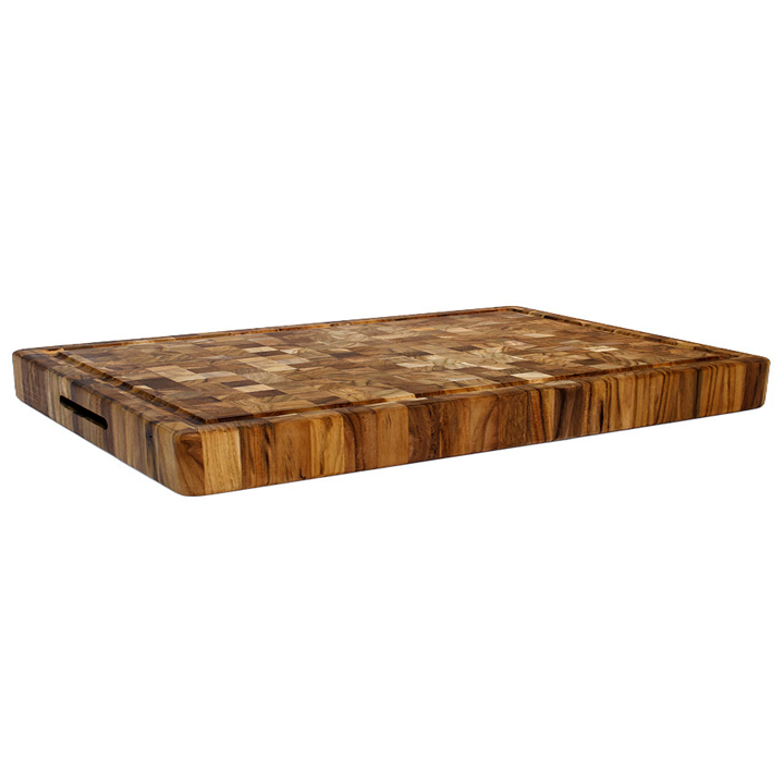 Thớt Gỗ Teak BUZEN Cao Cấp - Mẫu Đầu Cây Chữ Nhật 38x51cm dày 3.8cm