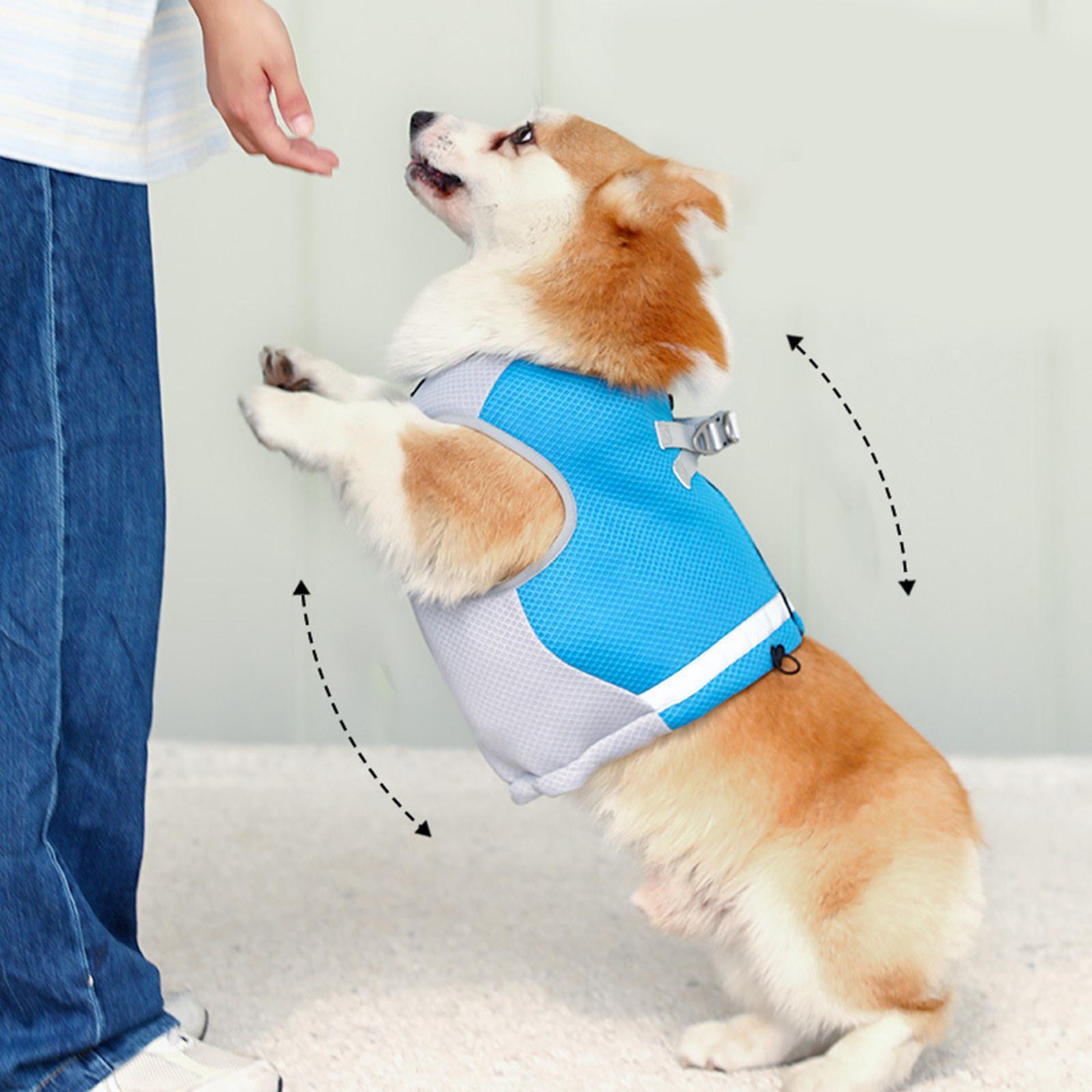 Dog Harness Pet Harness Summer Easy Control Handle Breathable Chest Strap Dog Vest Harness Attachment for Running Walking Outdoor Pet