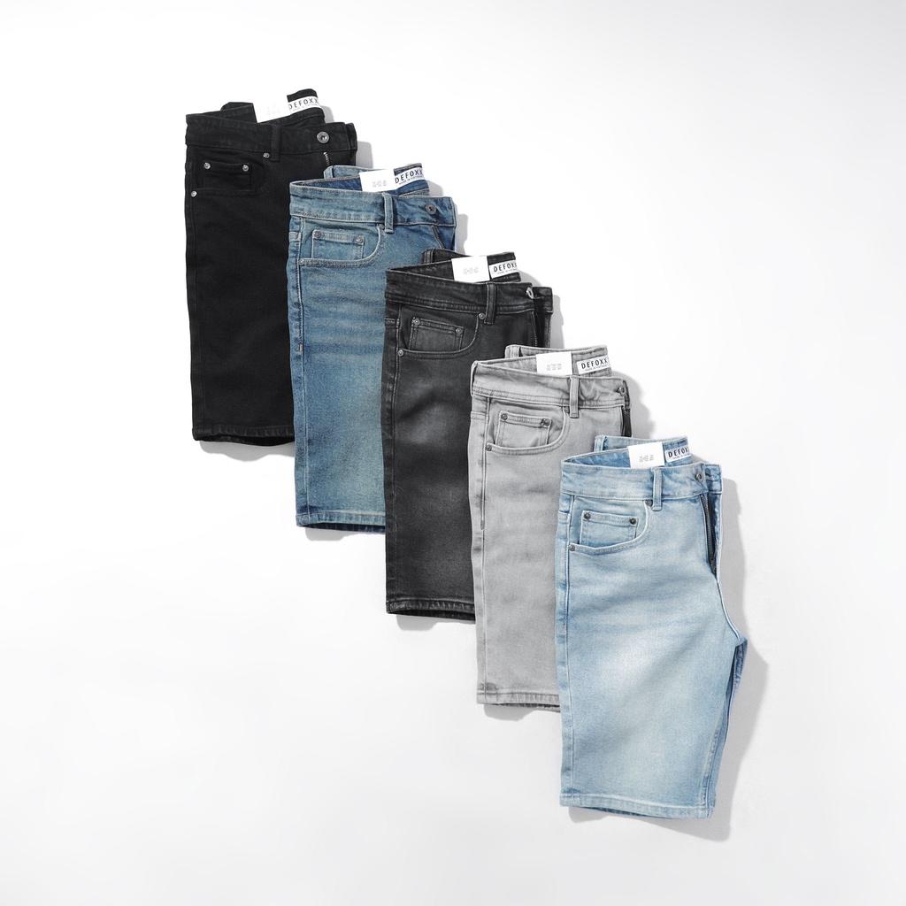 QUẦN SHORT JEAN nam trơn DF S23 chất liệu jean cao cấp co giãn bền màu SJDF | LASTORE MENSWEAR