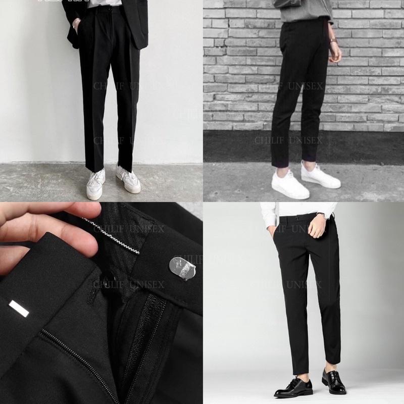 Quần Tây Baggy/Quần tây âu nam/ Baggy Pants dáng Hàn Quốc ống côn siêu đẹp form chuẩn 4 màu cực sang