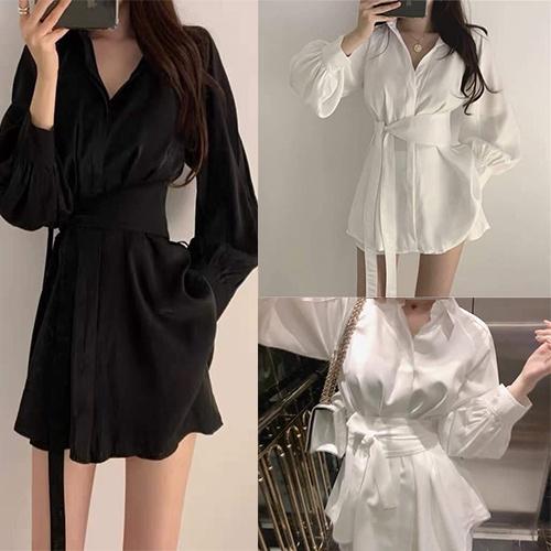 Bộ Vest Nữ Quần Đùi Dây Eo Dài Tay Chất Đũi