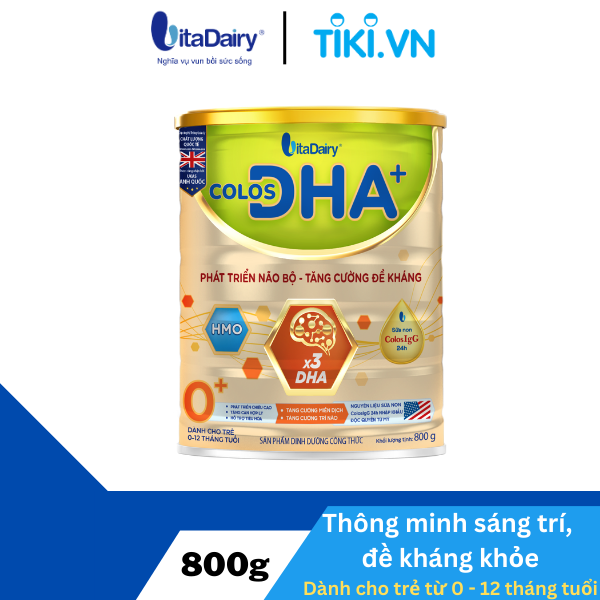 Sữa bột Colos DHA+ 0+ / hộp 800g