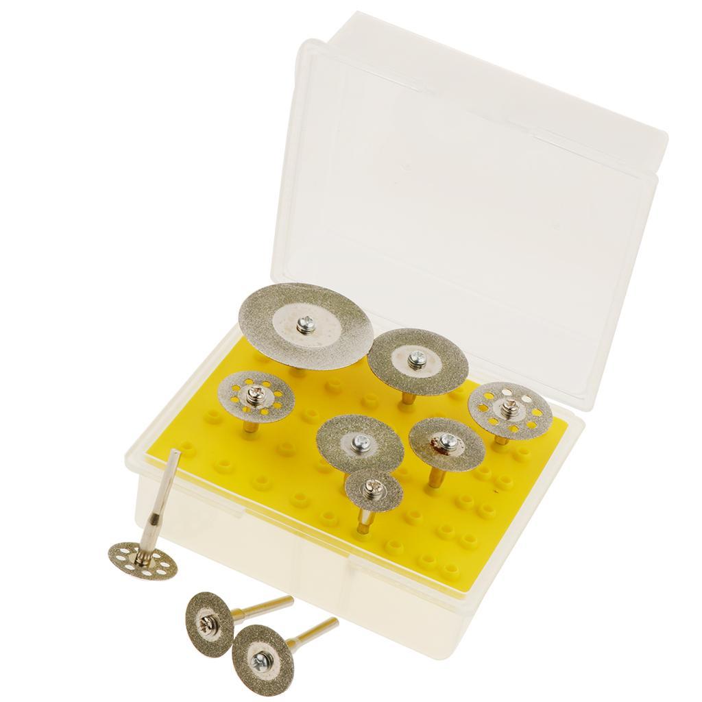 Diamond Coated Cutting Wheels Saw Blades Disc Rotary Tool Kit Handle 3.17mm