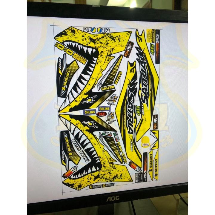 Tem rời dành cho satria fi cá mập đen