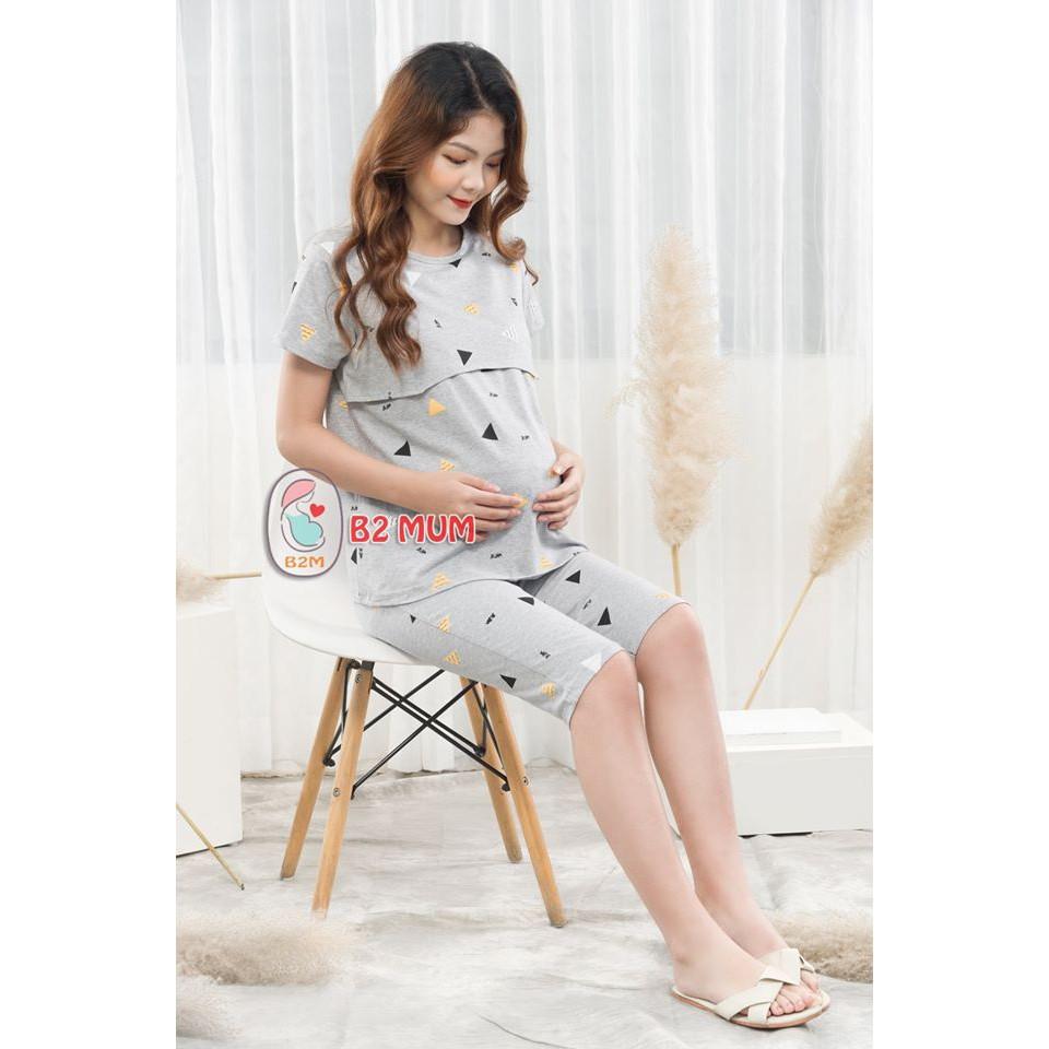 Bộ cotton ngố in hình 2in1