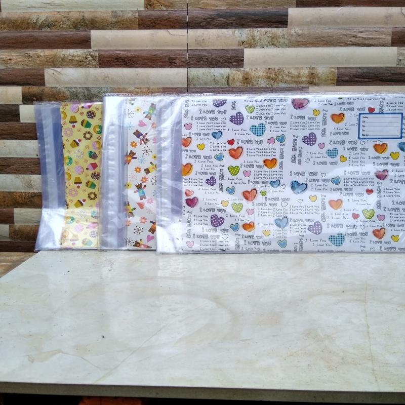 Giấy bao tập, vở + nhãn + giấy kiếng