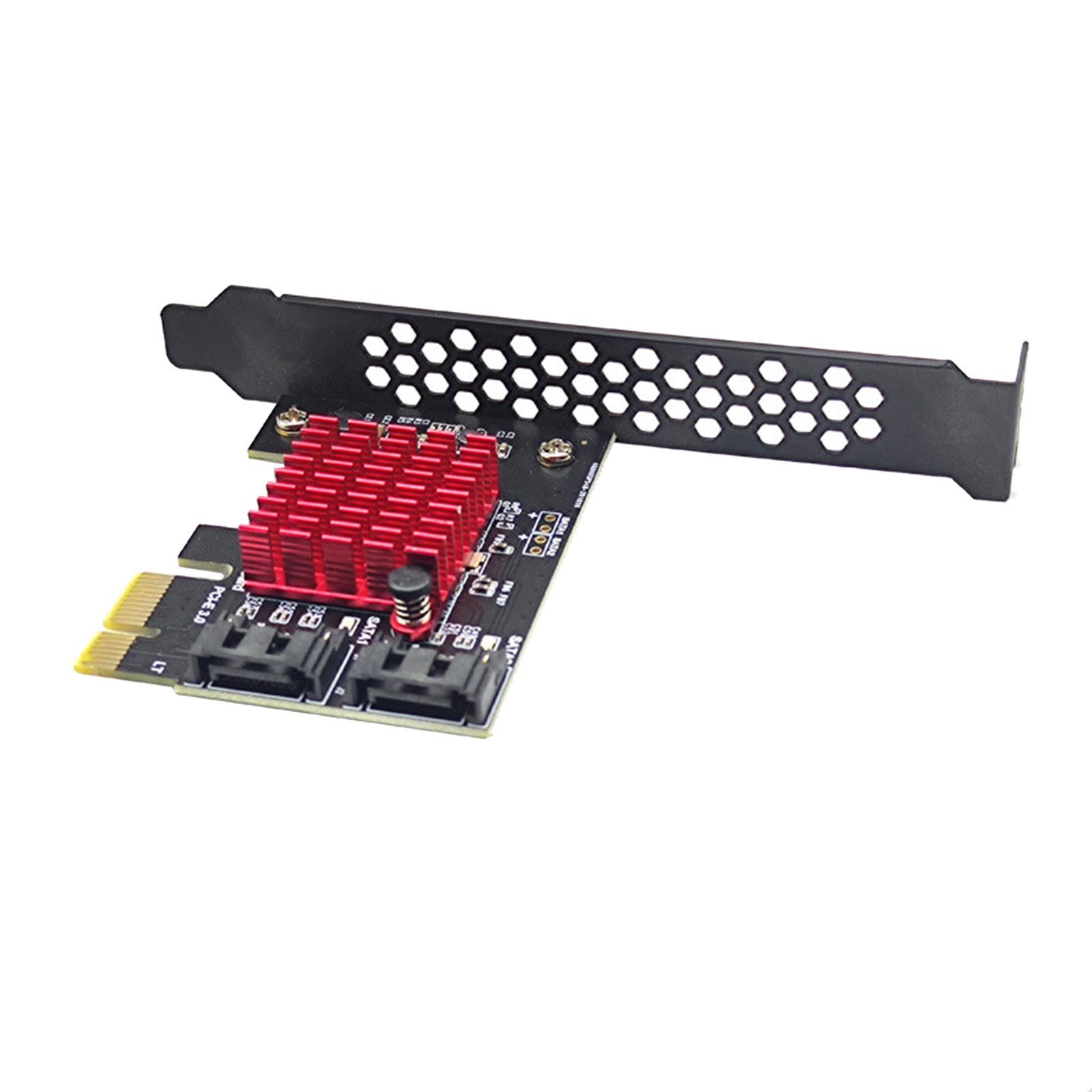 Hình ảnh Pci-Express 2 Ports Card Jmb582 Chip Expansion Card Add On Cards for HDD SSD