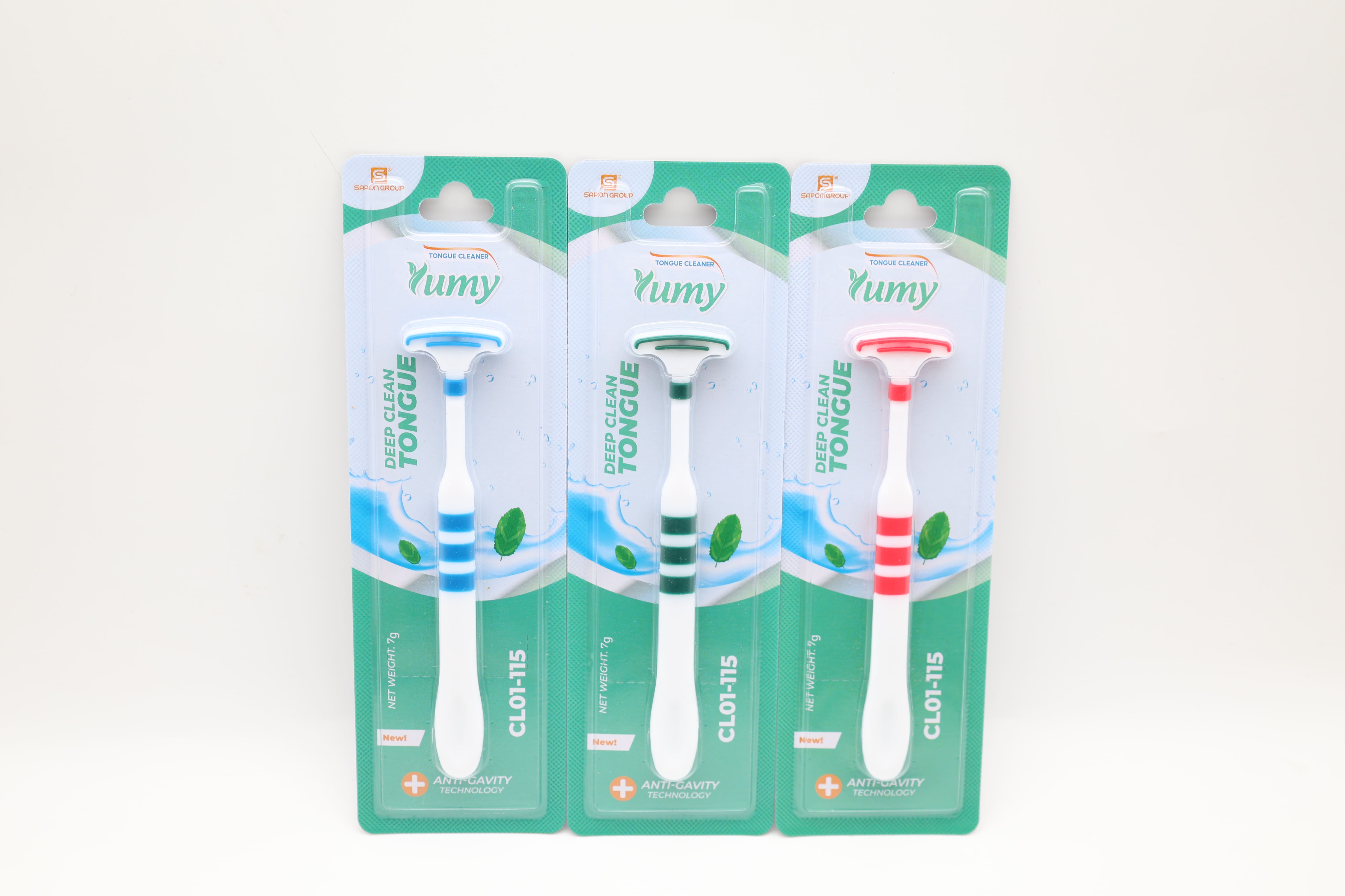 Cạo lưỡi kép YUMY TC002 dụng cụ cạo lưỡi nhựa, ngăn mùi, giảm hôi miệng, vệ sinh lưỡi (CL01_115)