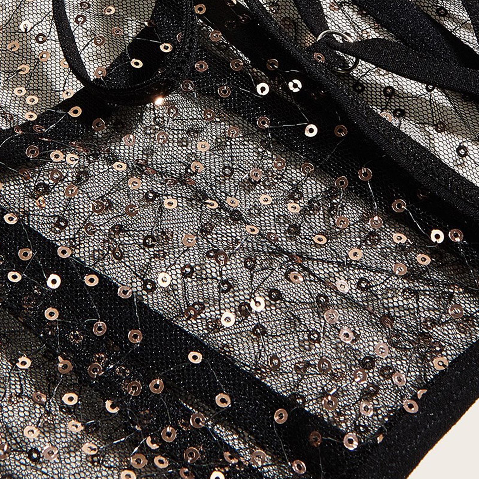 Fashion Women Lace up Corset Waist  Wide Belt for Costume Christmas Black