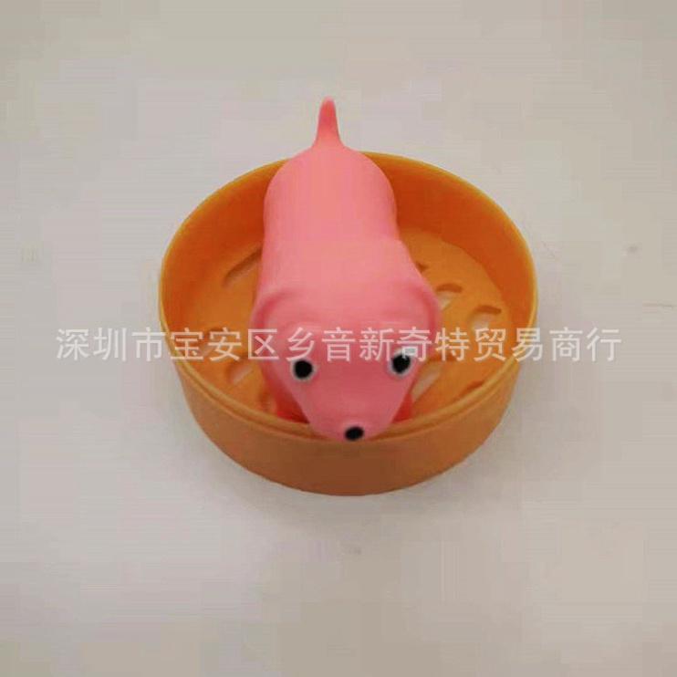 Bánh bao chó corgi kéo dài màn thầu squyshi mềm mại squishy mochi
