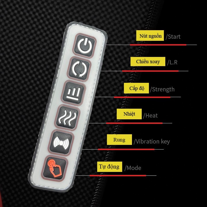 Gối Massage Cổ Vai Gáy Hồng Ngoại Đa Năng 20 Bi Cao Cấp, Bảo Hành 12 Tháng