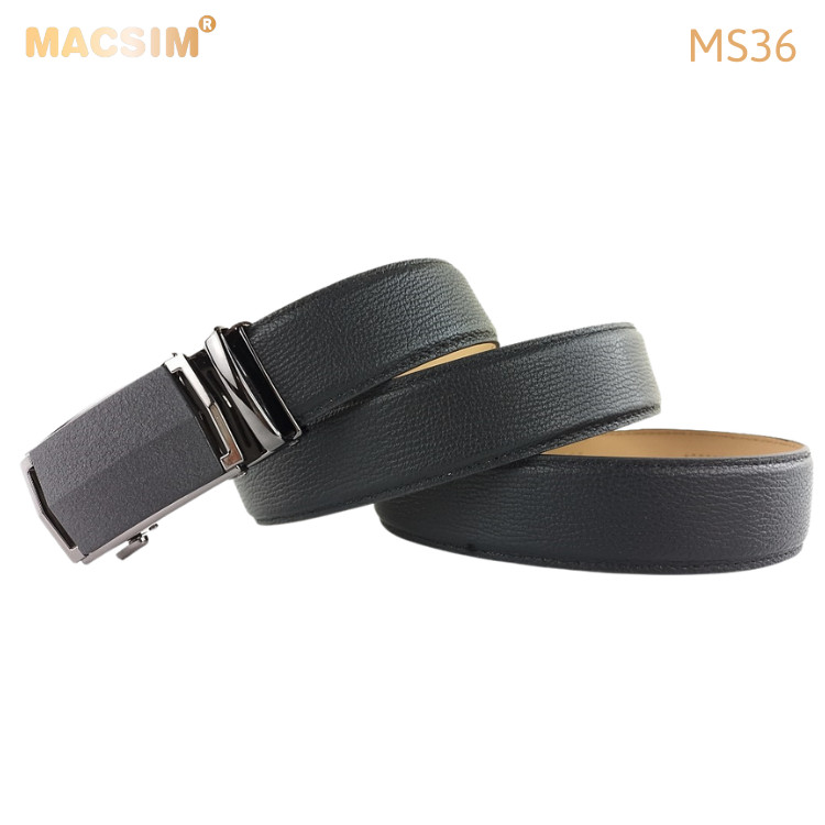 Thắt lưng nam da thật cao cấp nhãn hiệu Macsim MS36