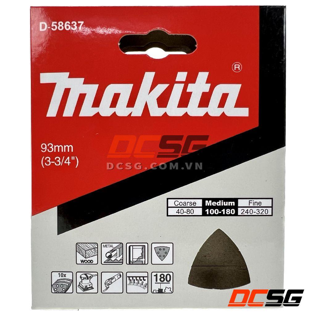 Giấy chà nhám tam giác 93mm cho máy cắt rung Makita (Chọn độ hạt) | DCSG