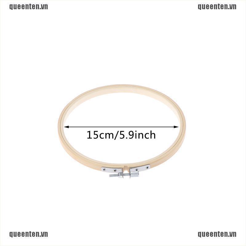 15-40CM Bamboo Frame Embroidery Hoop Ring DIY Cross Stitch Hand Household Sewing QUVN