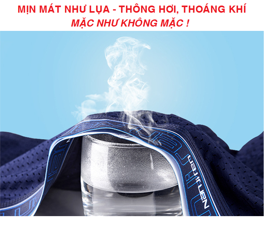 Comb 4 quần lót Nam thông hơi thoáng khí, Mịn Mát Như Lụa - Quần sịp đùi