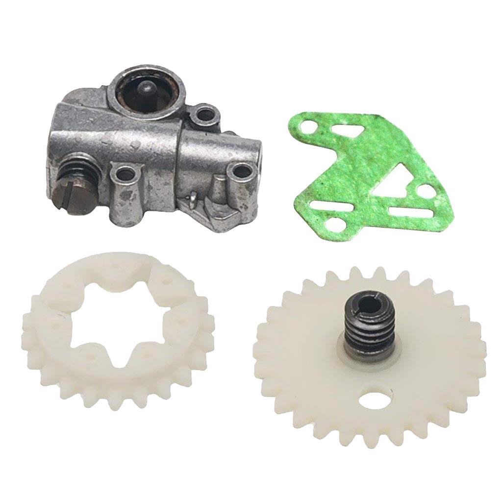 2xOil Pump Gasket Worm Gear Spur Wheel Fits For STIHL MS028 038 048 380 381