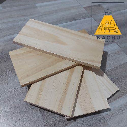 Tấm Gỗ Thông Mới Đẹp Rộng 19cm x Dài 50cm x Dày 2cm Dùng Làm Kệ Ốp Tường, Làm Mặt Bàn Mini, Hộp Hoa...