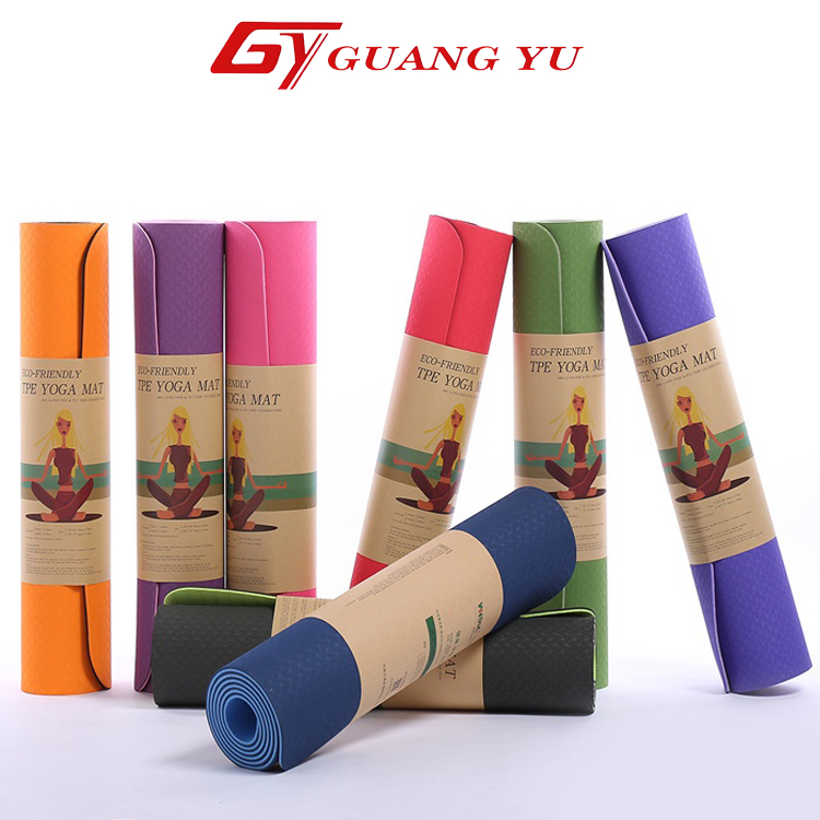 Thảm tập yoga 2 lớp, thảm tập gym yoga 6mm chống trượt hàng loại một