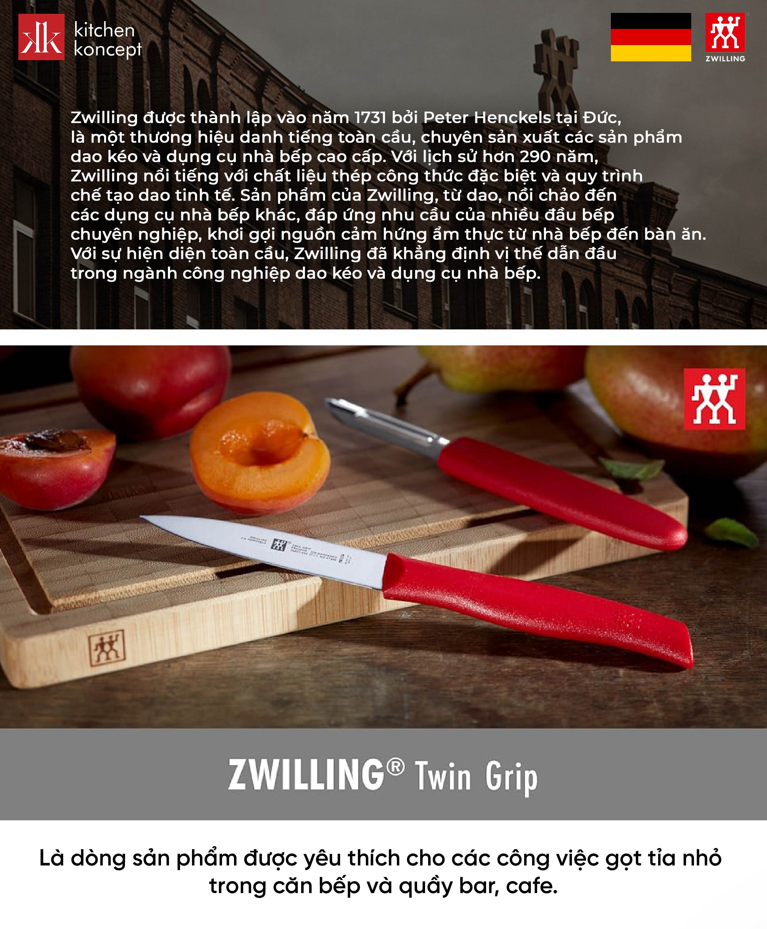ZWILLING - Dao Gọt Twin Grip Màu Vàng - 8cm