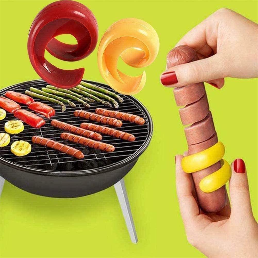 Bộ 2 Dụng Cụ Cắt Xúc Xích / Rau Củ ANAEAT Giúp Tạo Hình Xoắn Ốc Chuyên Dụng Trong Nhà Bếp