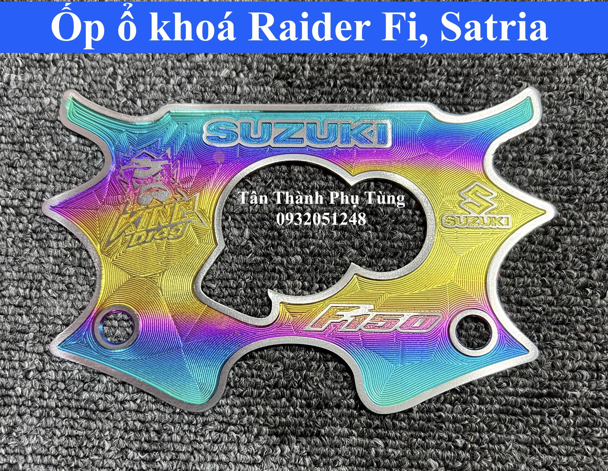 Ốp ổ khoá dành cho Raider FI, Satria - titan 7 màu full chảng ba