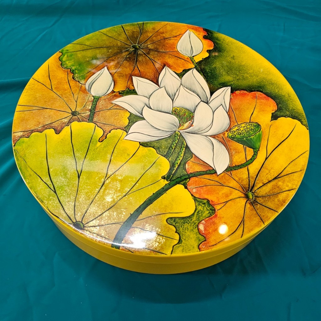 Hộp Mứt Sơn Mài Cao Cấp Thanh Bình Lê 5 ngăn size 30x7.5 cm đựng hạt, mứt, bánh kẹo ngày Tết, trang trí, làm quà tặng ý