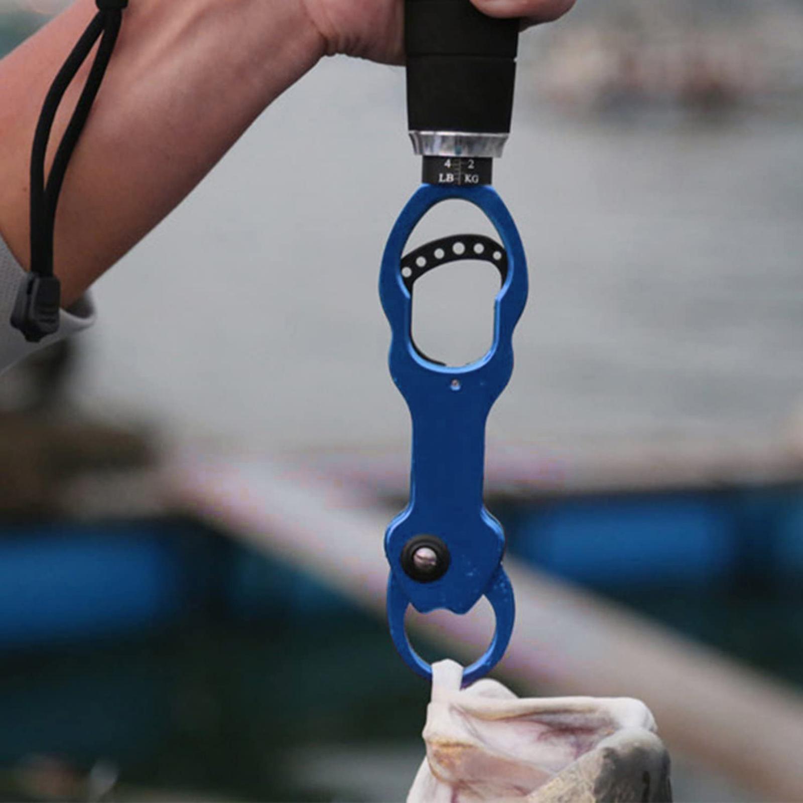 Fishing Pliers Grip Fish Lip Gripper Fish Controller Hook Remover Tool Blue