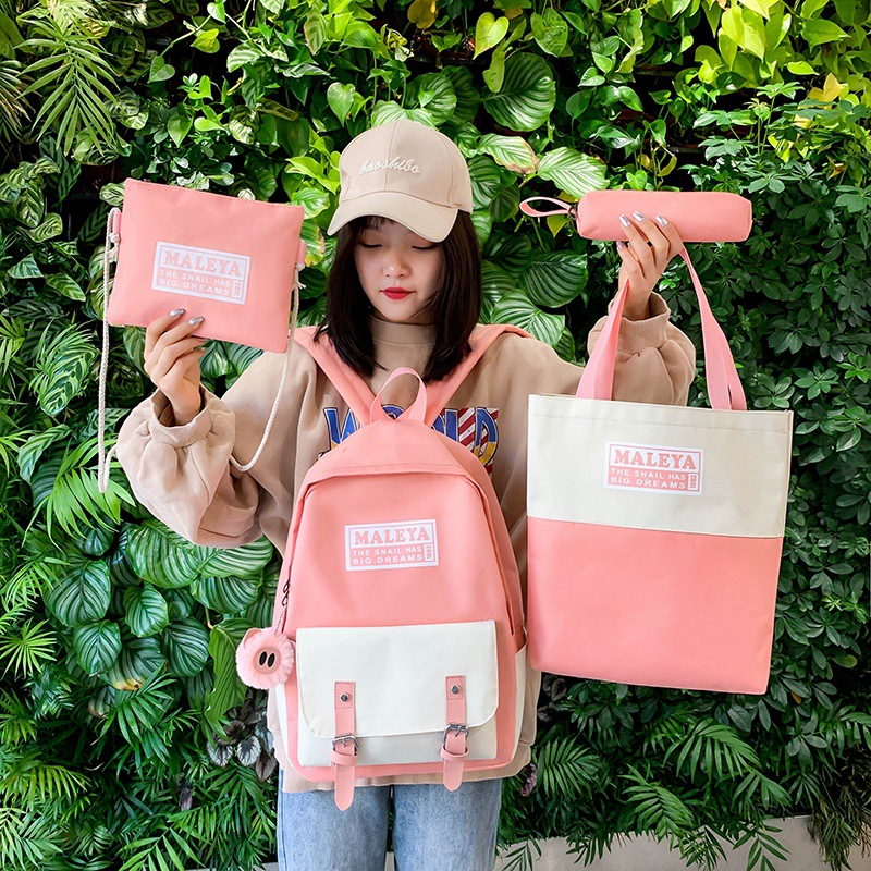 Bộ Balo Thời Trang Maleya 4 Món