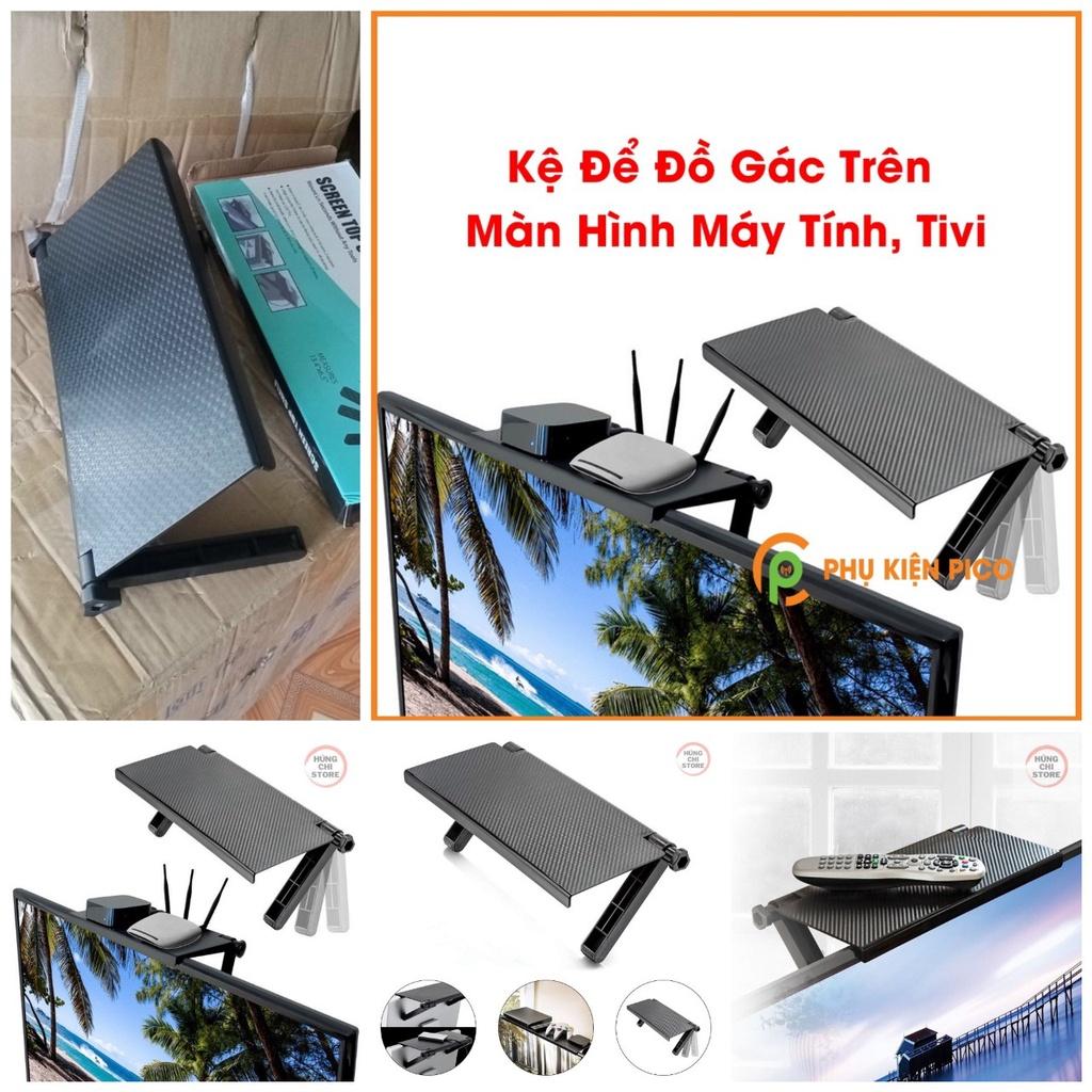 Kệ để đồ trên màn hình máy tính ,tivi đa năng gấp gọn nhựa ABS hàng dày loại tốt cao câp siêu tiện dụng
