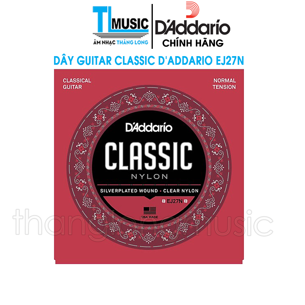 Dây đàn guitar classic D'addario EJ27N