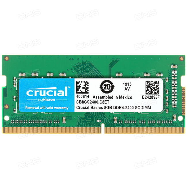 RAM LAPTOP CRUCIAL DDR4 8GB (1X8GB) BUS 2400MHZ SODIMM – CB8GS2400 - Hàng chính hãng