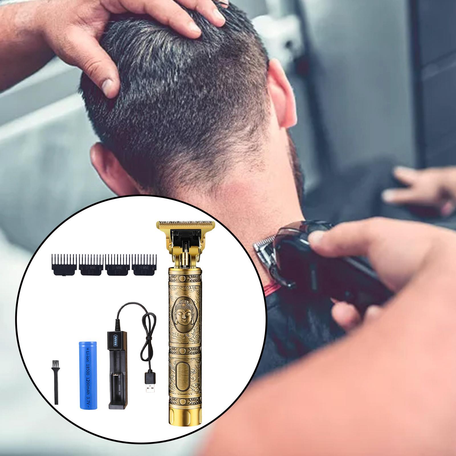 Retro Men Hair Clippers Trimmers Kit, Rechargeable ,Professional Barber Razor ,Low Noise Strong Power Shaver for Hair Styling, Barber Children