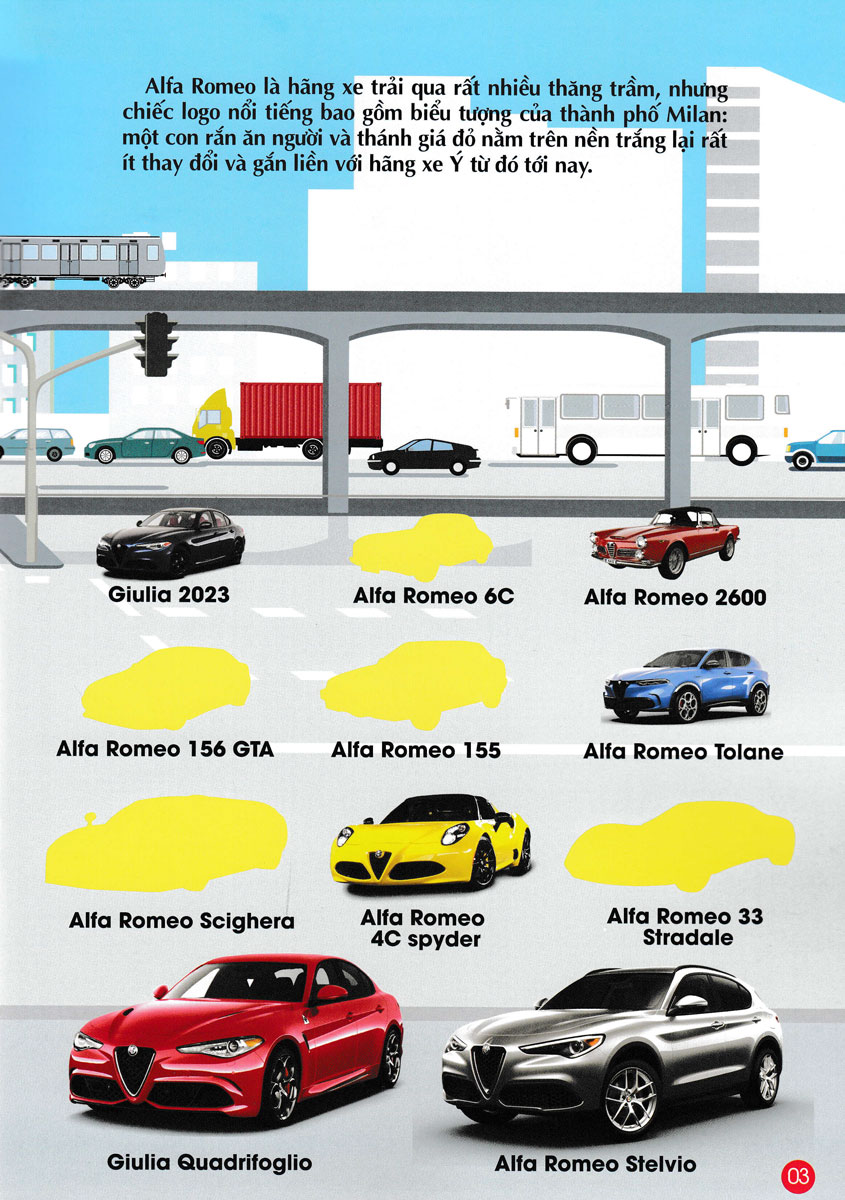 Bóc Dán Hình Sticker Thông Minh - Cars: Các Hãng Xe Hơi Trên Thế Giới Tập 1 _VT