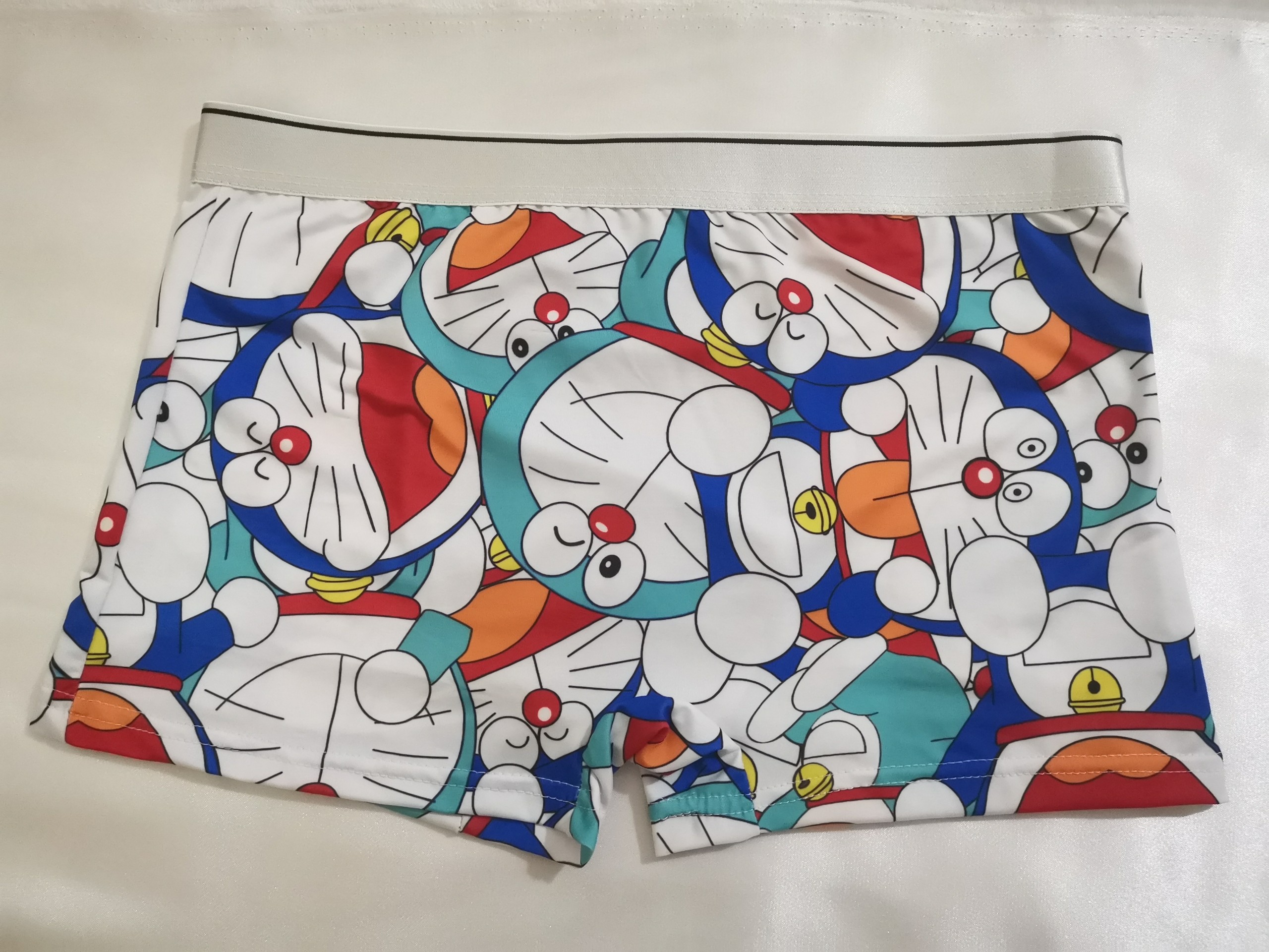 Combo 4 quần lót nam hoạt hình thun lạnh Doremon - Sịp đùi - Boxer cao cấp