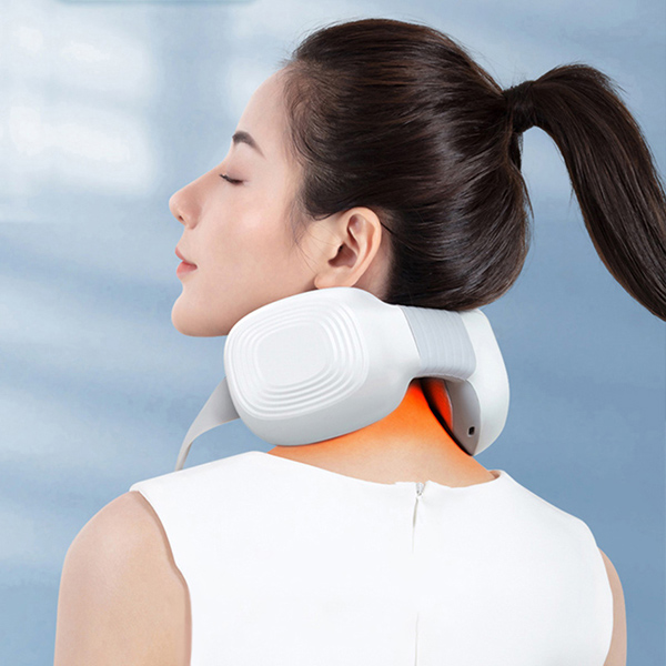 Máy Massage Cổ Vay Gáy - Xoa Bóp Thư Giãn Chườm Nóng Giảm Đau Mỏi, Hỗ Trợ Giảm Đau Nhức, Căng Cứng Vùng Cổ, Mát Xa Đảo Vòng, Bấm Huyệt Thư Giãn - Thiết Kế Đơn Giản, Công Nghệ Sạc Nhanh Type-C